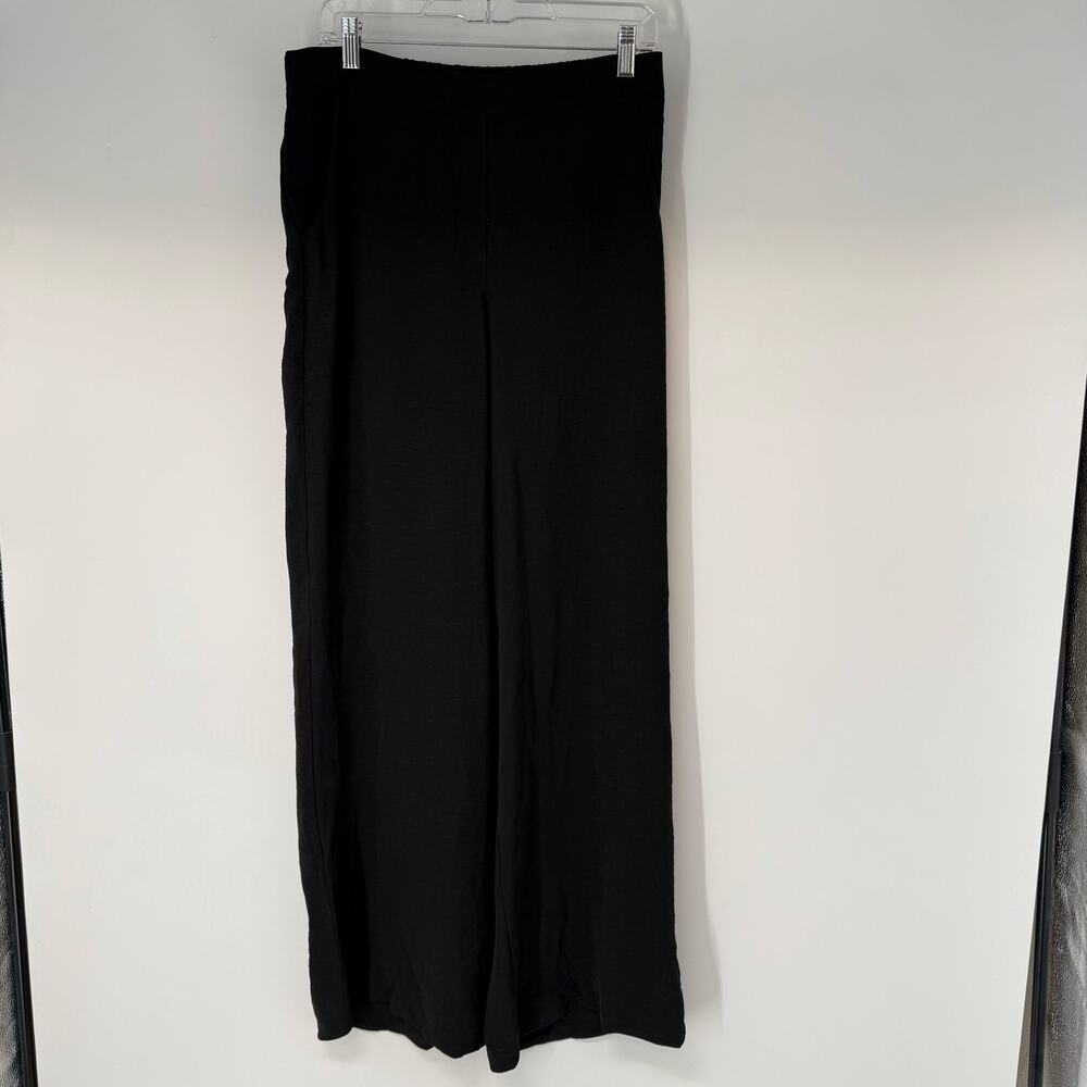 Aldo Martins Niao Trousers Pants Women's Large Black Pull On High Rise Wide Leg